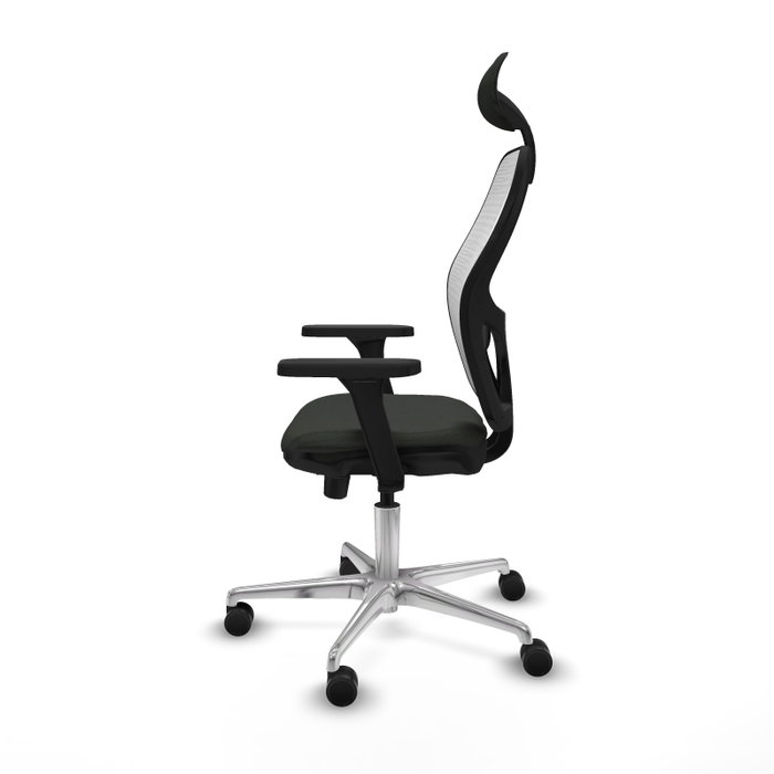 PIQUERAS Y CRESPO Silla de oficina Jorquera con mecanismo Sincro/Traslack Negro y Blanco PIQUERAS Y CRESPO Silla de oficina Jorquera con mecanismo Sincro/Traslack Negro y Blanco