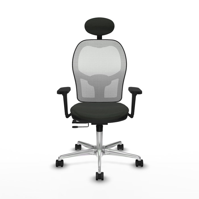 PIQUERAS Y CRESPO Silla de oficina Jorquera con mecanismo Sincro/Traslack Negro y Blanco PIQUERAS Y CRESPO Silla de oficina Jorquera con mecanismo Sincro/Traslack Negro y Blanco