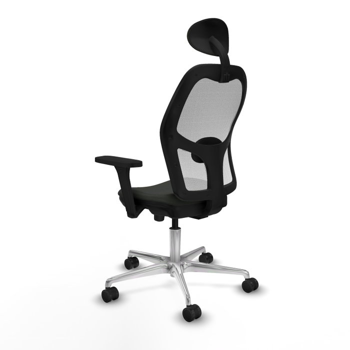 PIQUERAS Y CRESPO Silla de oficina Jorquera con mecanismo Sincro/Traslack Negro y Blanco PIQUERAS Y CRESPO Silla de oficina Jorquera con mecanismo Sincro/Traslack Negro y Blanco