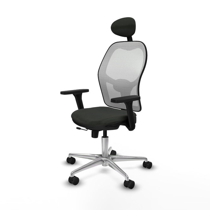 PIQUERAS Y CRESPO Silla de oficina Jorquera con mecanismo Sincro/Traslack Negro y Blanco PIQUERAS Y CRESPO Silla de oficina Jorquera con mecanismo Sincro/Traslack Negro y Blanco