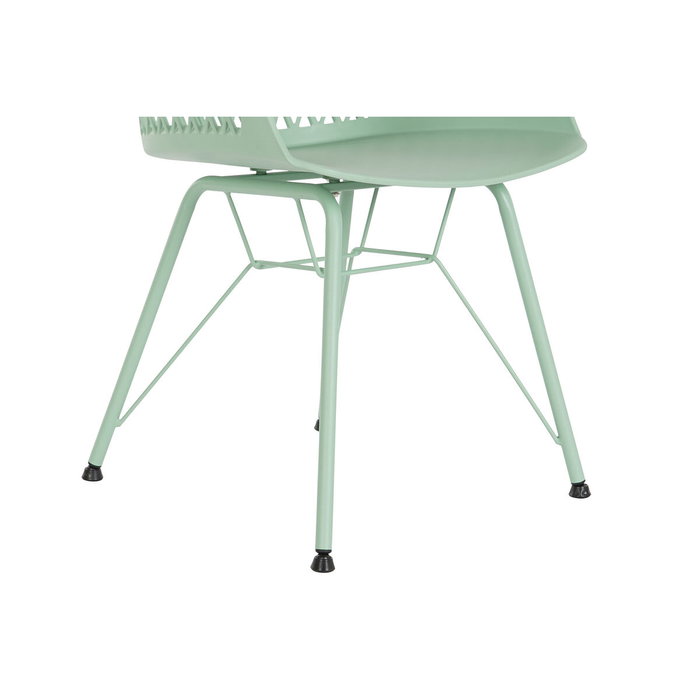 DKD Home Decor Silla PP Metal Verde