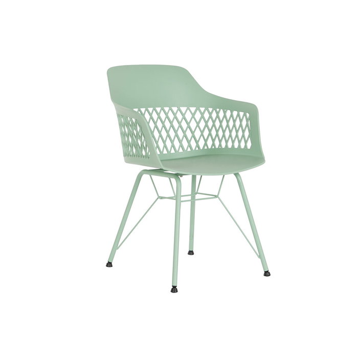 DKD Home Decor Silla PP Metal Verde