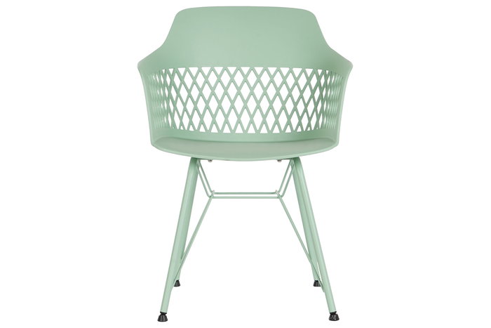 DKD Home Decor Silla Shenglong 3 Scandi Urban Verde PP Metal 57x57x80.5 cm