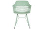 DKD Home Decor Silla Shenglong 3 Scandi Urban Verde PP Metal 57x57x80.5 cm