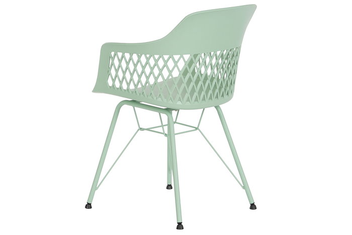 DKD Home Decor Silla Shenglong 3 Scandi Urban Verde PP Metal 57x57x80.5 cm