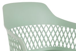 DKD Home Decor Silla Shenglong 3 Scandi Urban Verde PP Metal 57x57x80.5 cm