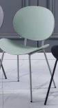 DKD Home Decor Silla PP Metal Verde