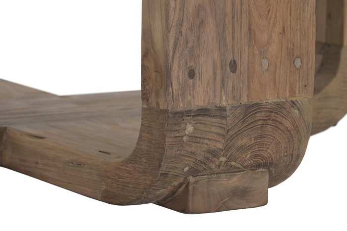 DKD Home Decor Mesa Redonda de Comedor en Teca Reciclada DKD Home Decor Mesa Redonda de Comedor en Teca Reciclada