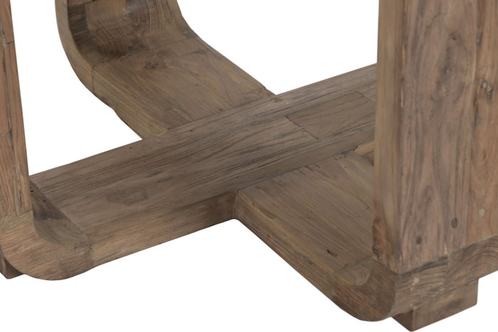 DKD Home Decor Mesa Redonda de Comedor en Teca Reciclada DKD Home Decor Mesa Redonda de Comedor en Teca Reciclada