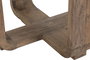 DKD Home Decor Mesa Redonda de Comedor en Teca Reciclada