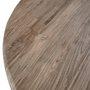 DKD Home Decor Mesa Redonda de Comedor en Teca Reciclada
