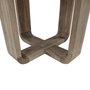 DKD Home Decor Mesa Redonda de Comedor en Teca Reciclada