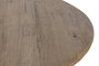 DKD Home Decor Mesa Redonda de Comedor en Teca Reciclada