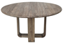 DKD Home Decor Mesa Redonda de Comedor en Teca Reciclada
