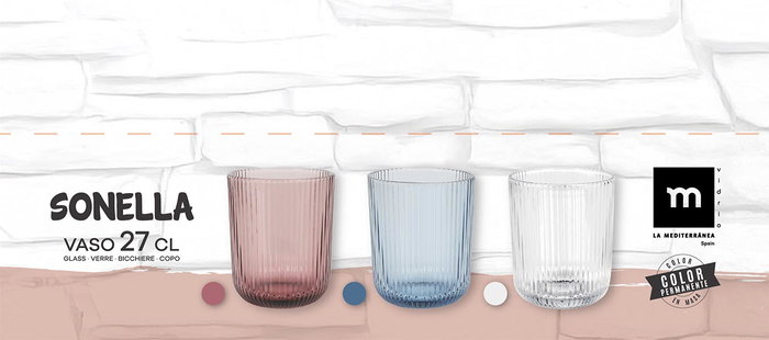 La Mediterranea Vaso Sonella 270cc Transparente
