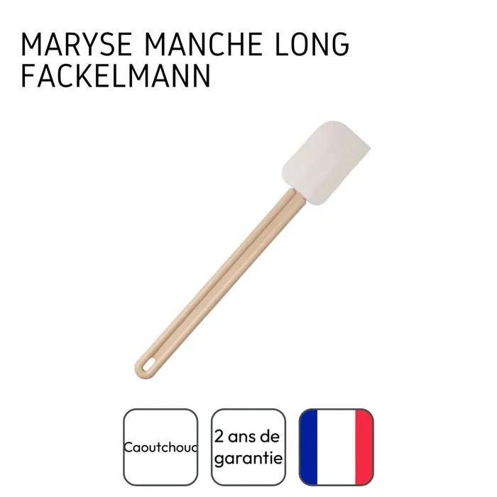 FACKELMANN Juego de 2 espátulas para hornear y cocinar, mango de resina, 42 cm