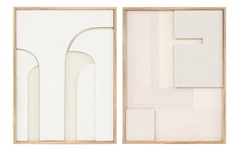 DKD Home Decor Cuadro LED MDF 75x3,8x100 Moderno 3D (Pack de 2)