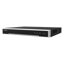 Hikvision DS-7616NI-M2 NVR para Videovigilancia, 16 Canales, 8K UHD, Compatible con HDDs SATA hasta 14TB, 1U Rack, 2 Puertos LAN, PoE, HDMI, VGA, Negro