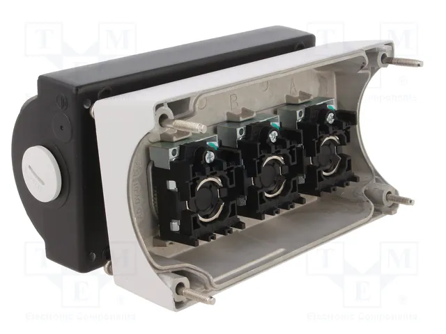 SIEMENS 3SU1.5 Casete de control de 3 botones, rojo/negro/negro