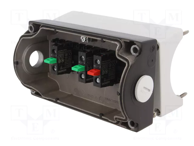 SIEMENS 3SU1.5 Casete de control de 3 botones, rojo/negro/negro