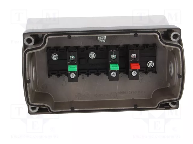 SIEMENS 3SU1.5 Casete de control de 3 botones, rojo/negro/negro