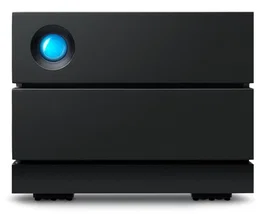 LaCie 2big RAID - Unidad de disco duro múltiple para escritorio, 16 TB, Negro, RAID 0/1/Hot-Swap, USB-C, 7200 RPM, IronWolf Pro, para profesionales y copias de seguridad