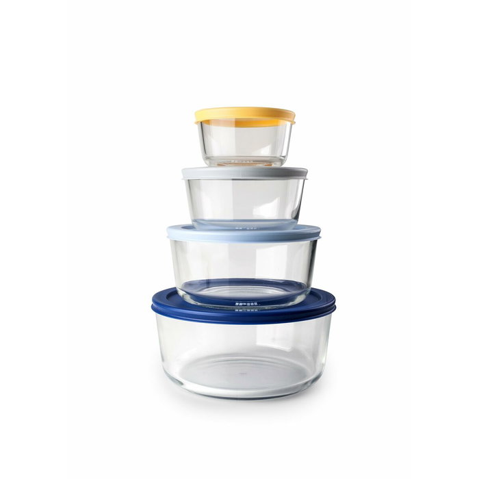 Ibili Set de 4 fiambreras redondas