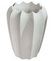 DKD Home Decor Macetero de Fibra de Vidrio Blanco 40x40x51 cm