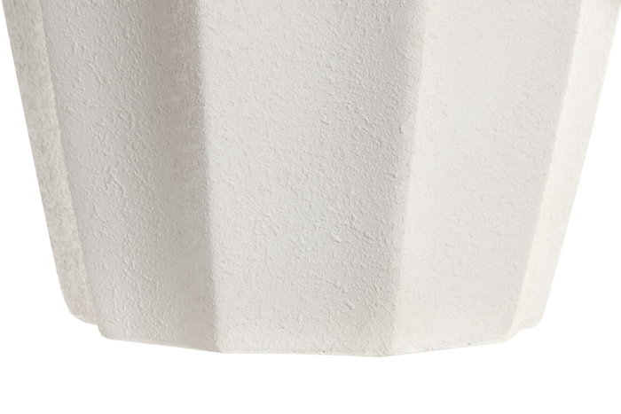 DKD Home Decor Macetero Mediterraneo Blanco Fibra de Vidrio 40 x 51 x 40 cm