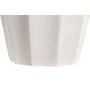 DKD Home Decor Macetero de Fibra de Vidrio Blanco 40x40x51 cm