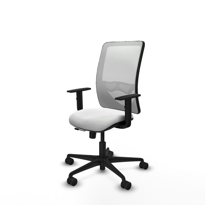 PIQUERAS Y CRESPO Silla de oficina Zulema Blanca con mecanismo Sincro/Traslack