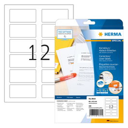 HERMA 9643 Etiquetas QR-Code A4 80x40 mm Blanco 300 St.