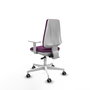 PIQUERAS Y CRESPO Silla de oficina Elche con mecanismo Asincro, Morado