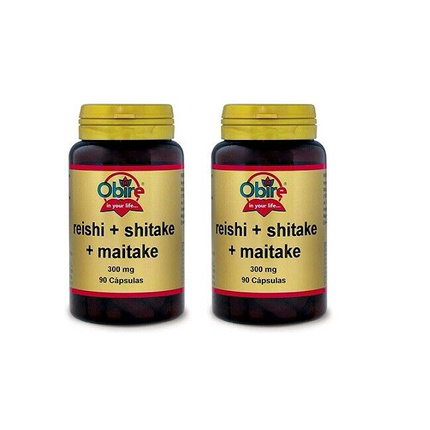 OBIRE Reishi + Shitake + Maitake 300 mg 90 cápsulas OBIRE Reishi + Shitake + Maitake 300 mg 90 cápsulas