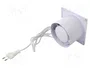 ORNO Ventilador Axial AC 230V 120x120x89mm Blanco