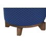 DKD Home Decor Reposapiés de Poliéster y Madera, Surtido de 2 Unidades