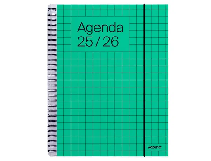 Agenda Escolar (2025-26) Additio Universal Espiral Tapa Pvc S/V 165X215 Con Goma Agenda Escolar (2025-26) Additio Universal Espiral Tapa Pvc S/V 165X215 Con Goma