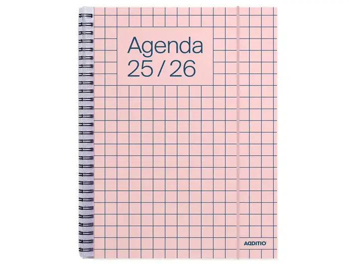 Agenda Escolar (2025-26) Additio Universal Espiral Tapa Pvc S/V 165X215 Con Goma Agenda Escolar (2025-26) Additio Universal Espiral Tapa Pvc S/V 165X215 Con Goma