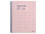 Agenda Escolar (2025-26) Additio Universal Espiral Tapa Pvc S/V 165X215 Con Goma