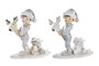 DKD Home Decor Figura de Resina Niños Surtido de 2 Unidades