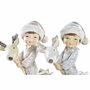 DKD Home Decor Figura de Resina Niños Surtido de 2 Unidades