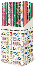 Papel De Regalo Rollo Tv 0,7X5 M (Caja De 40) Navidad