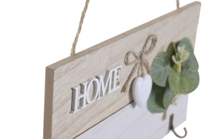 DKD Home Decor Perchero HOME Blanco MDF y Metal