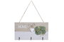 DKD Home Decor Perchero HOME Blanco MDF y Metal