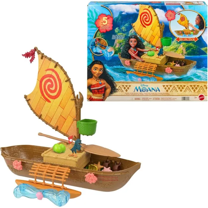 MATTEL Muñeca Vaiana y Canoa Disney Princess MATTEL Muñeca Vaiana y Canoa Disney Princess