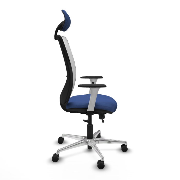 PIQUERAS Y CRESPO Silla de oficina Zulema Azul marino y Blanco