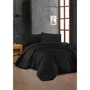 Juego de cama 1 funda nórdica 220x240 cm + 2 fundas de almohada 60x60 cm 100% algodón reforzado Negro ASI8684282554035