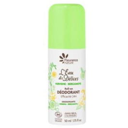 FLEURANCE NATURE Desodorante Verbena-Bergamota Roll-On 50Ml Eco sin sales de aluminio COSMOS ORGANIC