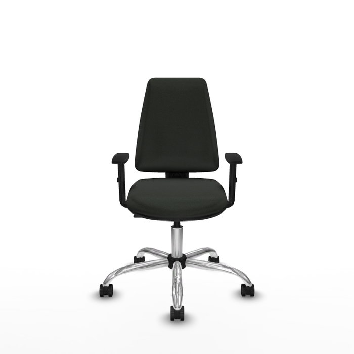 PIQUERAS Y CRESPO Silla de oficina Elche con mecanismo Contacto permanente básico y brazos 1D en Negro PIQUERAS Y CRESPO Silla de oficina Elche con mecanismo Contacto permanente básico y brazos 1D en Negro