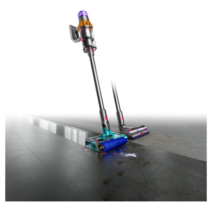 Dyson V15s Detect Submarine Aspiradora Escoba 2 en 1 Seca y Húmeda para Alfombra, Suelo Duro, Vinilo y Madera